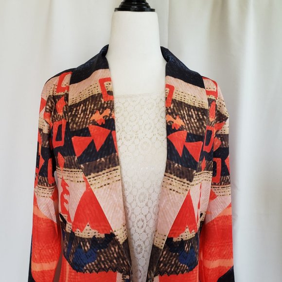 Fluted sleeve MISSLOOK Lightweight Stretchy Bell sleeves Blazer - Picture 3 of 12